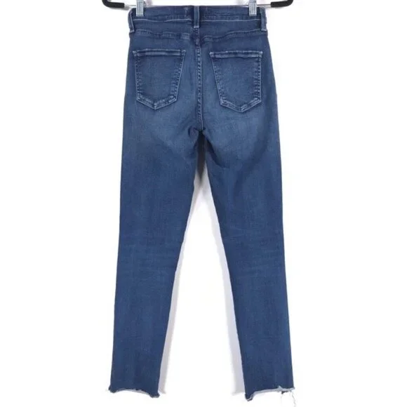AGOLDE LOS ANGELES SOPHIE CROP Jeans Raw Hem‎ MADE IN USA 🇺🇸 A018-2022 Size 24